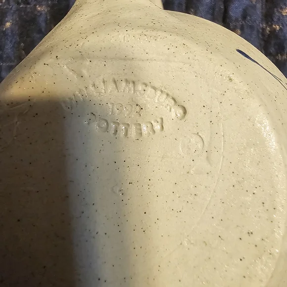 Hand Crafted Cobalt Salt Glaze Pitchers (Selling As Set) - Picture 10 of 10